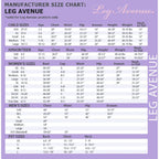 Leg Avenue size chart for the 2 PC Classic Ringmaster Costume, detailing child-to-pet sizes.