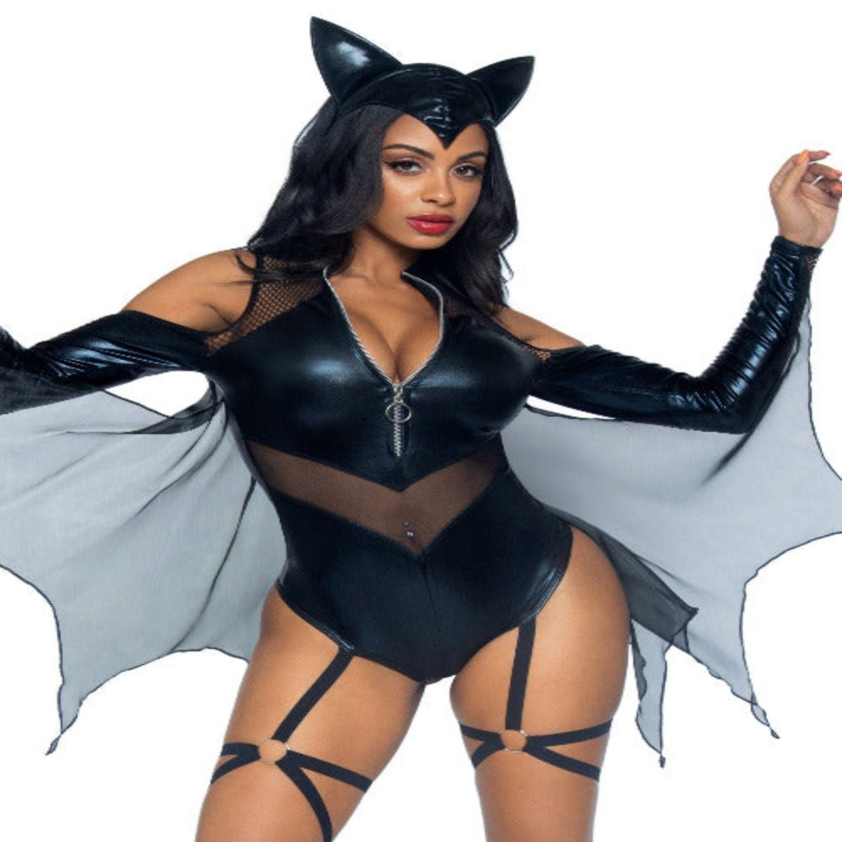 2 PC Midnight Bat Costume - worldclasscostumes