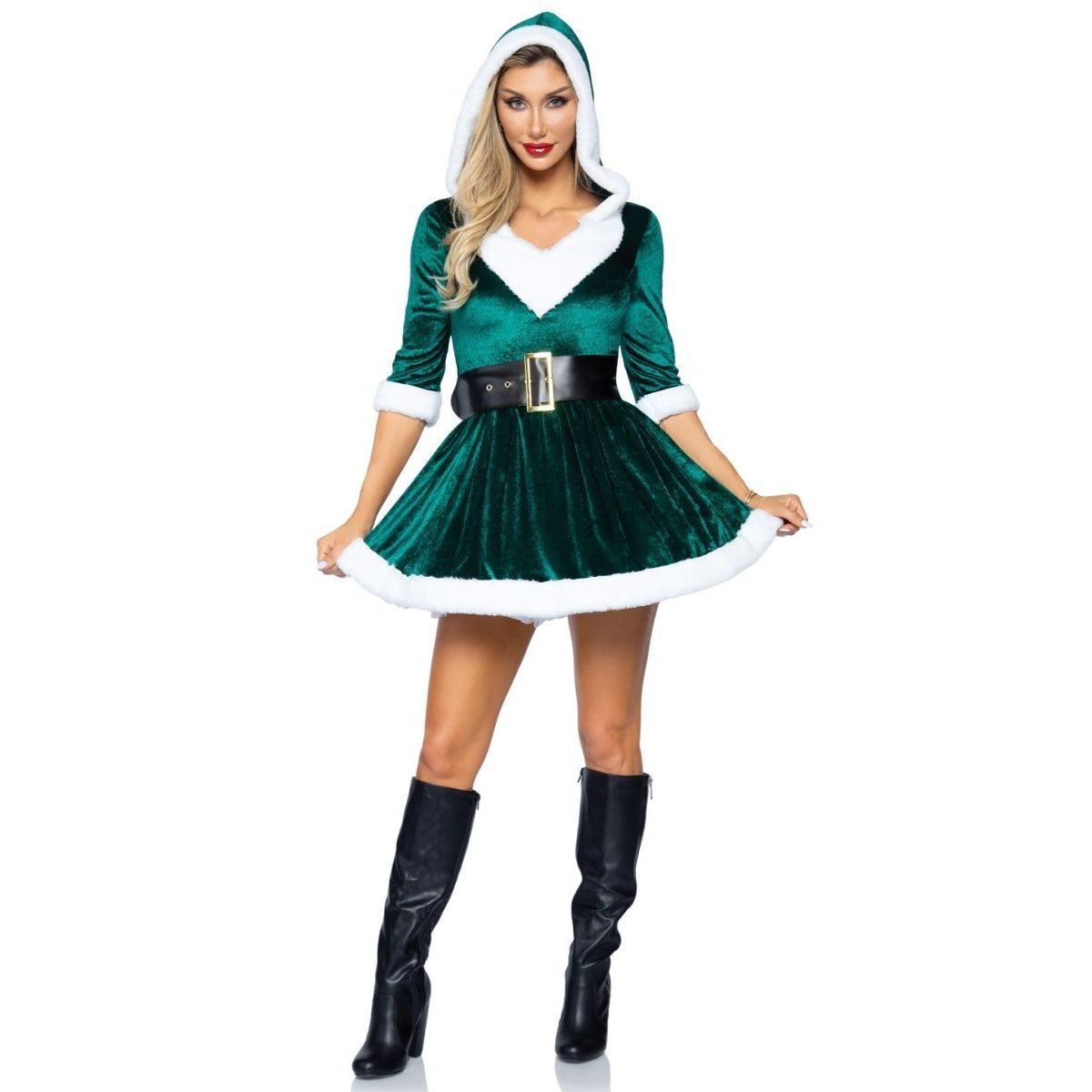 2 PC Mrs. Claus Costume - worldclasscostumes