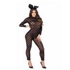 2pc Sheer Playboy Bunny Bodysuit - worldclasscostumes