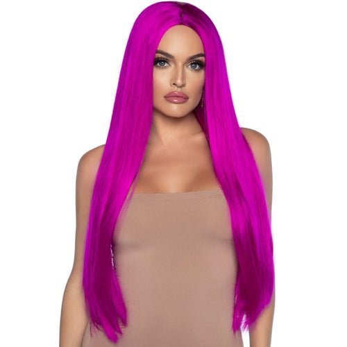 33 Inch Long straight center part wig - worldclasscostumes