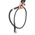 54" Braided Whip With Rhinestone Look Handle