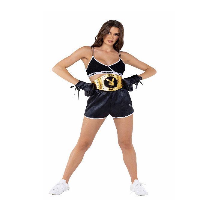 5pc Playboy Knock-Out Boxer Costume