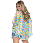 70s Hippie Costume Poncho Set - worldclasscostumes