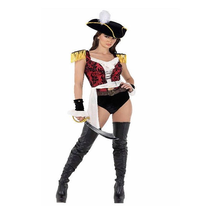 7pc Playboy High Sea Pirate Costume - worldclasscostumes