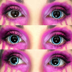 ACID III - Blue & Black Colored Contact Lenses - worldclasscostumes