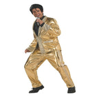 Adult Grand Heritage Elvis Gold Lame Suit Costume - worldclasscostumes