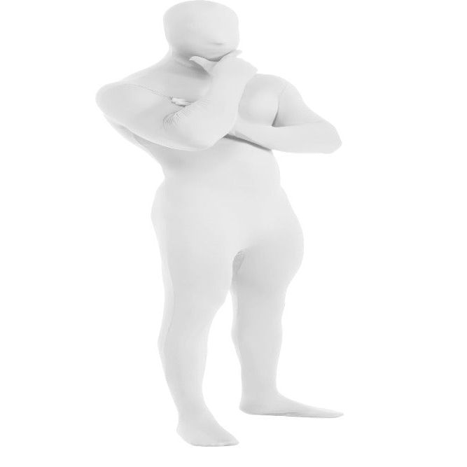 Adult White 2nd Skin Costumes - worldclasscostumes