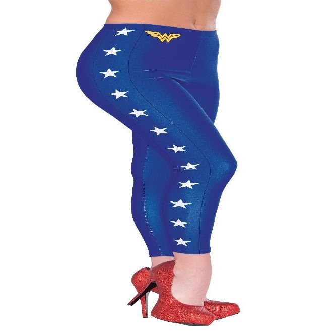 Adult Wonder Woman Leggings - worldclasscostumes
