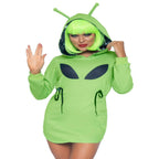 Alien fleece hoodie dress. - worldclasscostumes