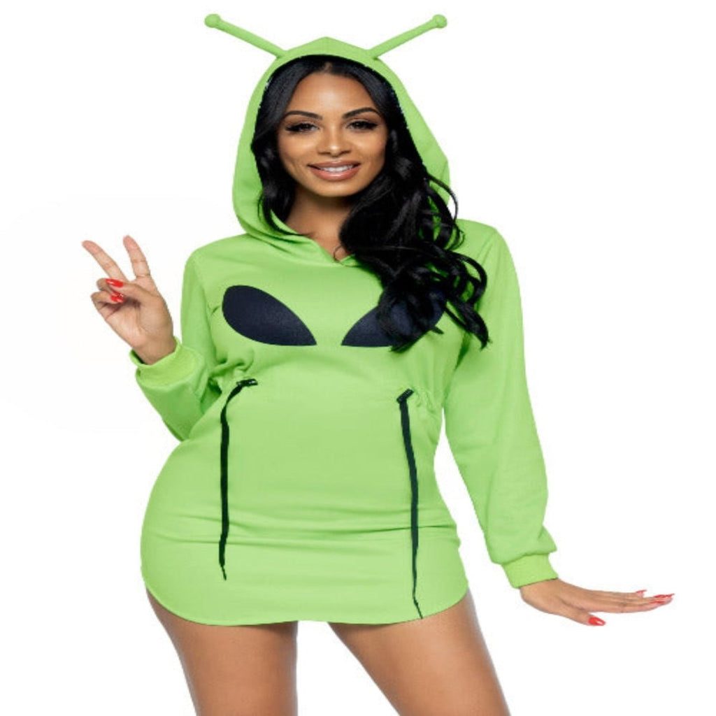 Alien fleece hoodie dress. - worldclasscostumes