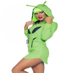 Alien fleece hoodie dress. - worldclasscostumes