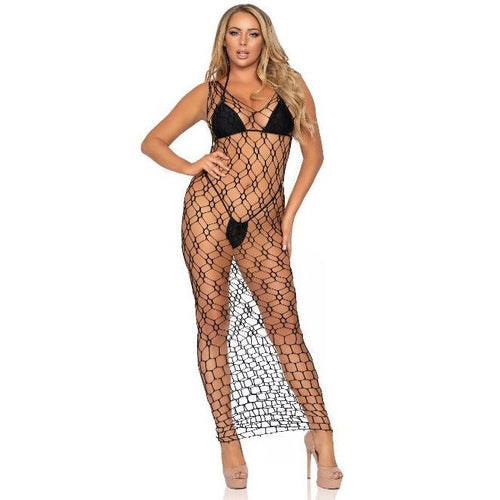 All Twisted Up Net Maxi Dress - worldclasscostumes