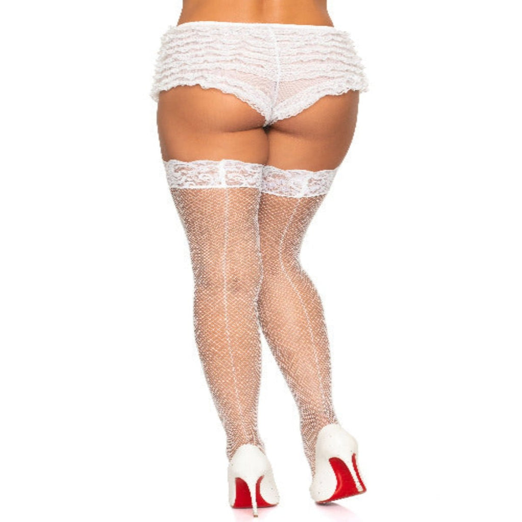 Amy Fishnet Thigh High Stockings - worldclasscostumes