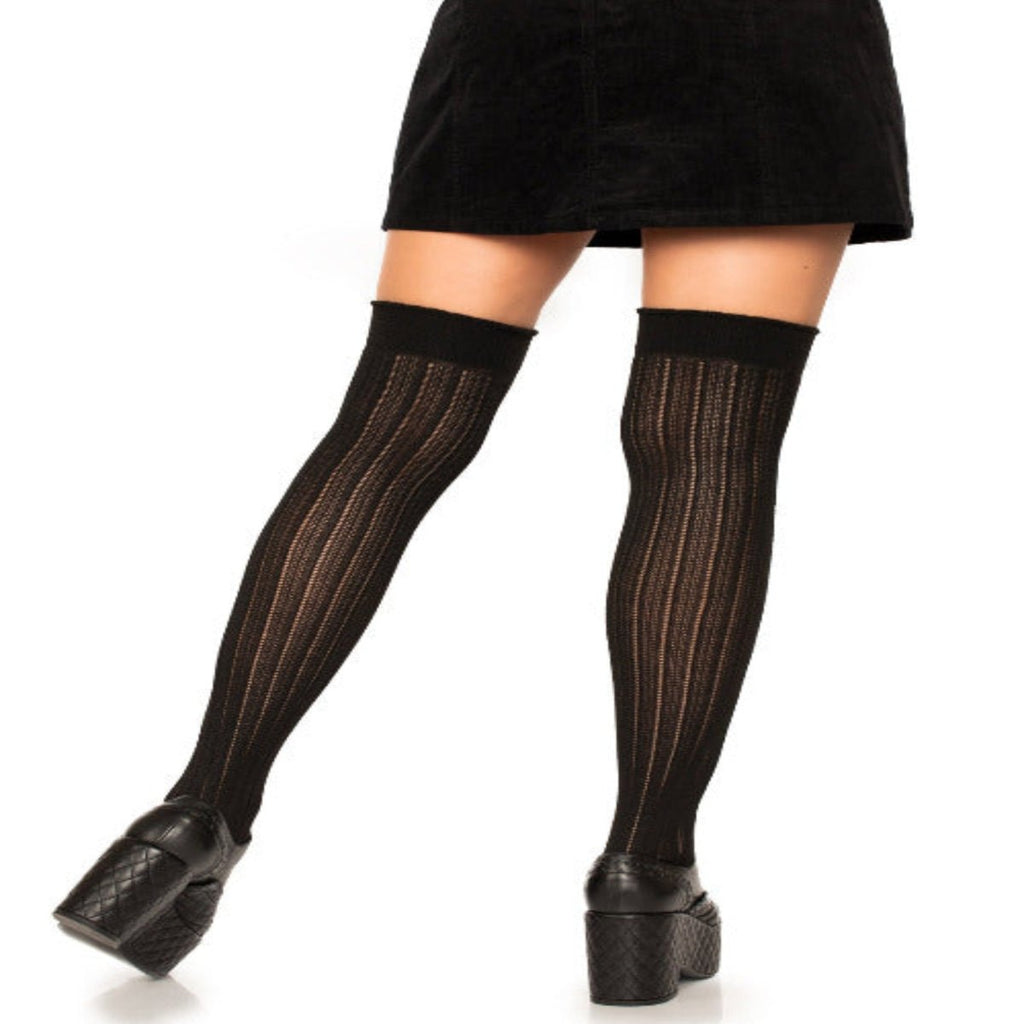 Angie Rib Knit Knee Socks - worldclasscostumes