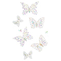 Aurelia adhesive glow-in-the-dark butterfly body jewels sticker set with iridescent rhinestones