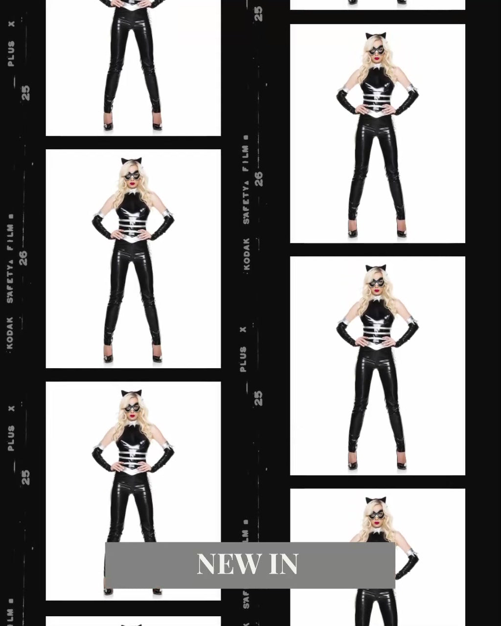 4 PC Panther Lady Costume