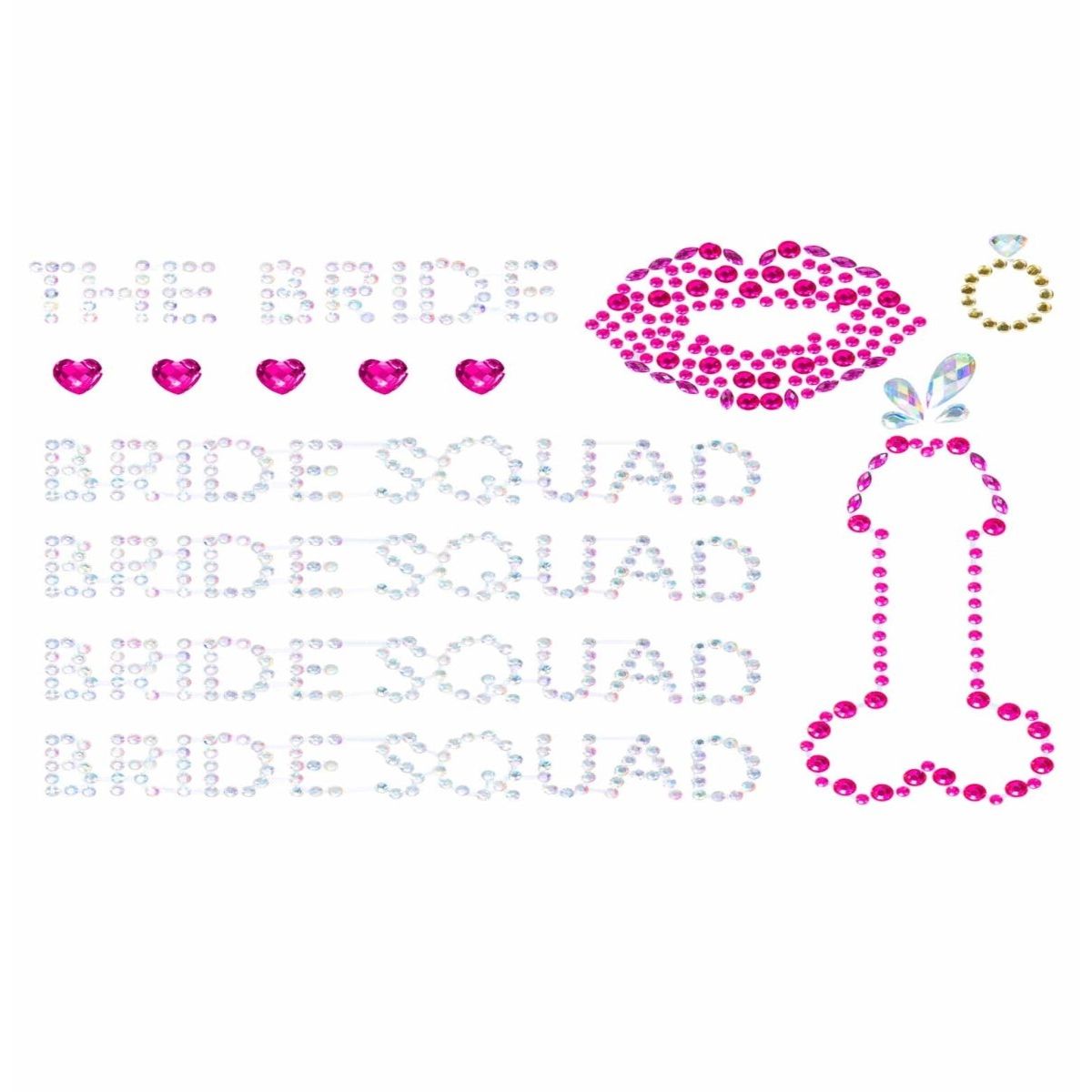 Bachelorette Stick-On Body Jewels - worldclasscostumes
