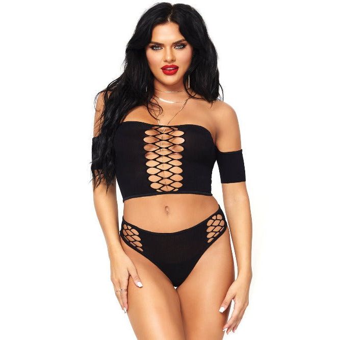 Bad Intentions Crop Top Set - worldclasscostumes