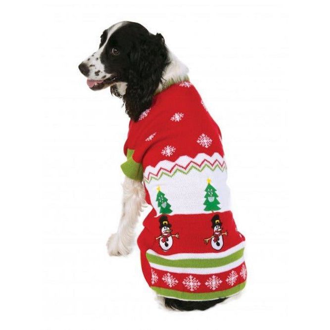 Big Dog Xmas Pattern Ugly Sweater Costume - worldclasscostumes