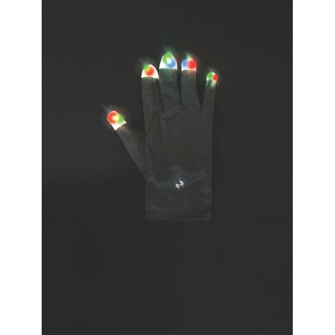 Black LED Light-Up Gloves - worldclasscostumes