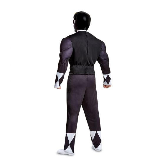 Black Ranger Classic Muscle Adult - worldclasscostumes