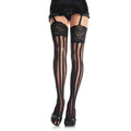 Blaire Stripe Thigh High Stockings - worldclasscostumes