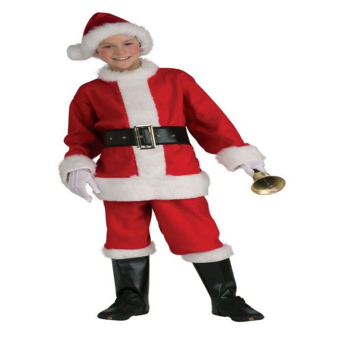 Boys Flannel Santa Suit - worldclasscostumes
