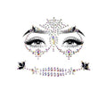 Calavera adhesive face jewels sticker. - worldclasscostumes