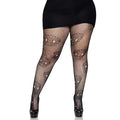 Calavera Plus Lace Skull Tights - worldclasscostumes