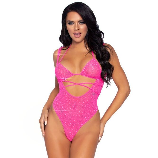 Can't Get Enough Rhinestone Bodysuit Set - worldclasscostumes