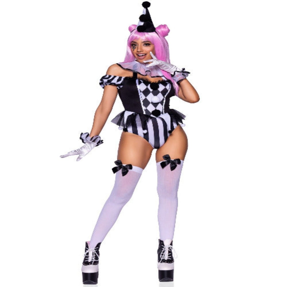 Captivating Circus Clown Womens Costume - worldclasscostumes