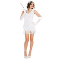 Charming White Flapper Costume - worldclasscostumes