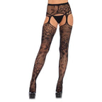 Chelsea Floral Lace Stockings - worldclasscostumes