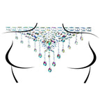 Choker Adhesive Body Jewels Sticker - worldclasscostumes