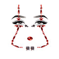 Clown Adhesive Face Jewels Sticker - worldclasscostumes