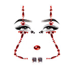 Clown Adhesive Face Jewels Sticker - worldclasscostumes