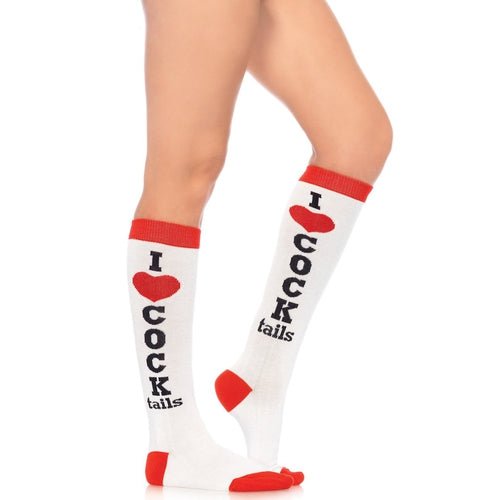 Cocktails Knee High Socks - worldclasscostumes