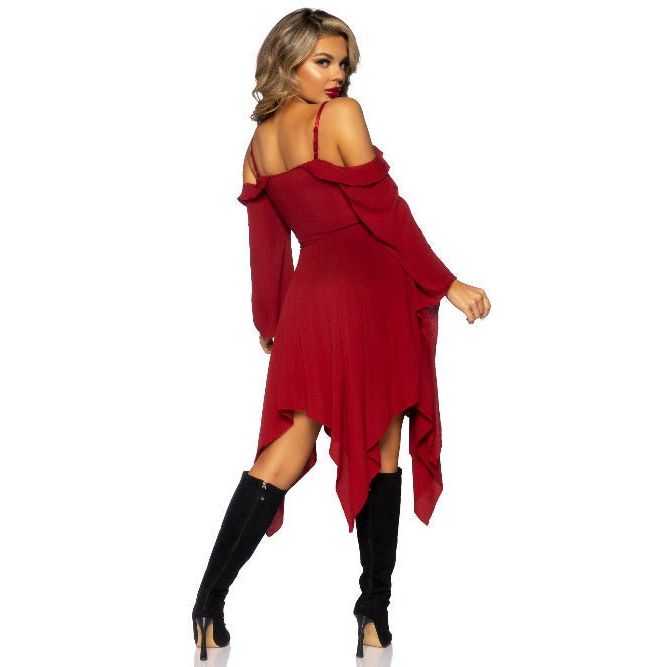 Cotton gauze bell sleeved peasant dress - worldclasscostumes