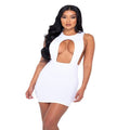 Cutout High Neck Mini Dress - worldclasscostumes