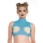 Daisy Hippie Mesh Crop Top - worldclasscostumes