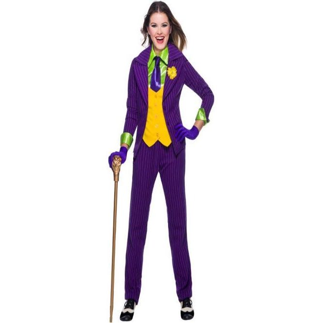 DC Comics Batman Female Joker Adult Costume - worldclasscostumes