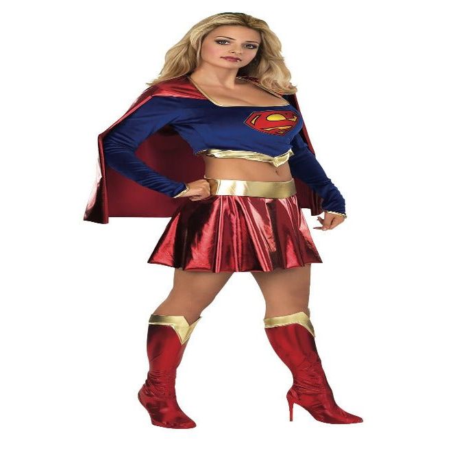 DC Comics Secret Wishes Deluxe Supergirl Adult Costume - worldclasscostumes