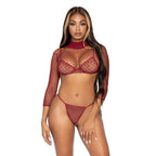 Deep Cut Fishnet Bikini Set - worldclasscostumes
