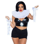 Deluxe Ruffle Neck Piece And Wrist Cuffs - worldclasscostumes