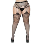 Duchess Garter Belt Fishnet Stockings - worldclasscostumes