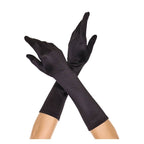 Elbow length satin gloves - worldclasscostumes