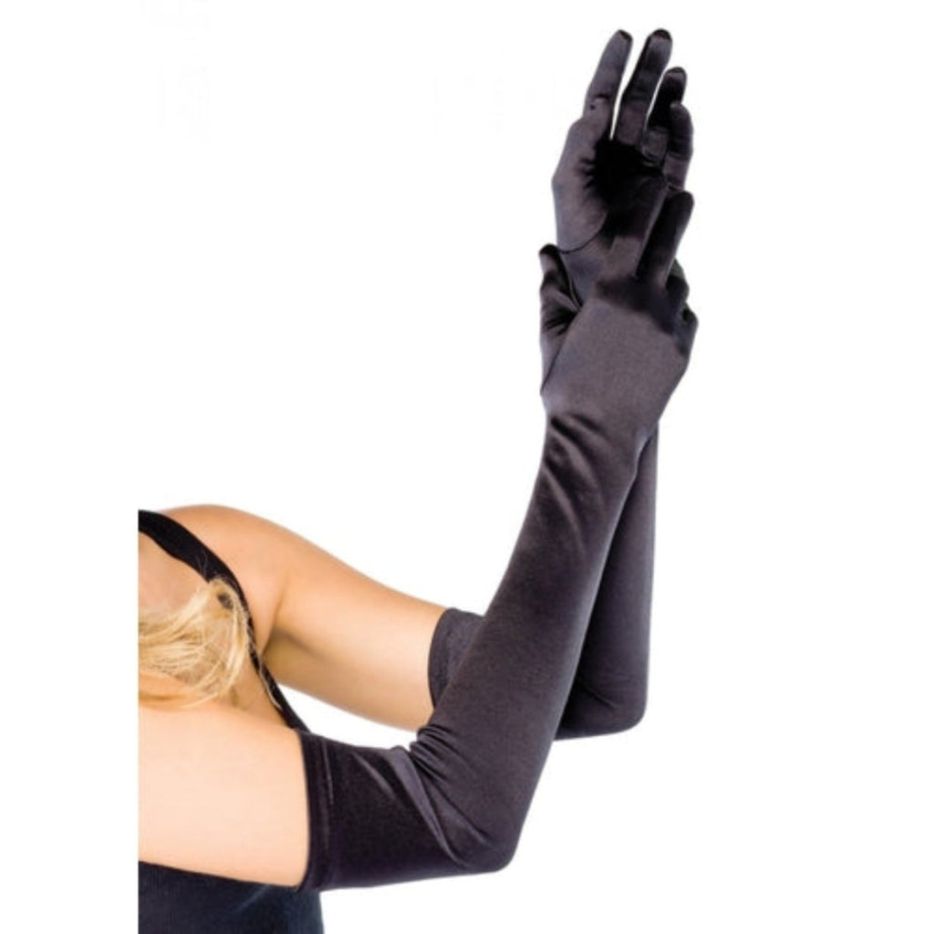 Extra Long Opera Length Satin Gloves - worldclasscostumes