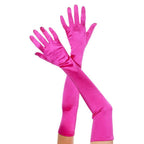 Extra long satin gloves - worldclasscostumes
