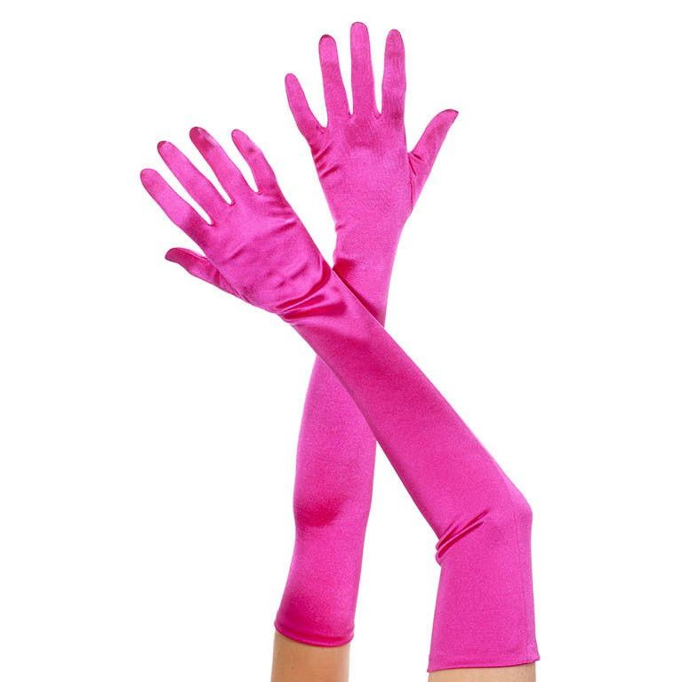 Extra long satin gloves - worldclasscostumes